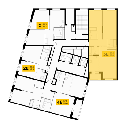 Продажа 3-комнатной квартиры 93,3 м², 28/30 этаж