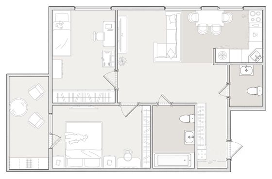 Продажа 3-комнатной квартиры 68,5 м², 11/18 этаж