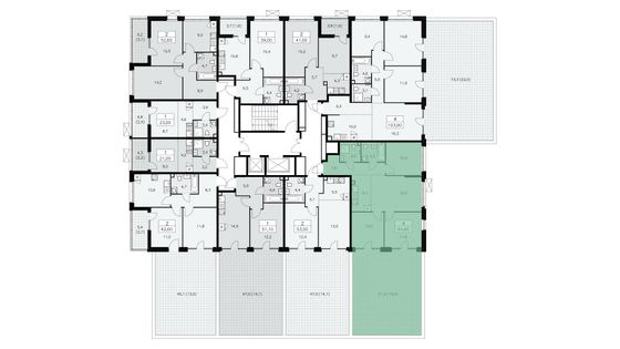 Продажа 4-комнатной квартиры 84,8 м², 2/15 этаж