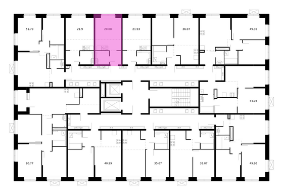 Продажа квартиры-студии 20,1 м², 9/10 этаж