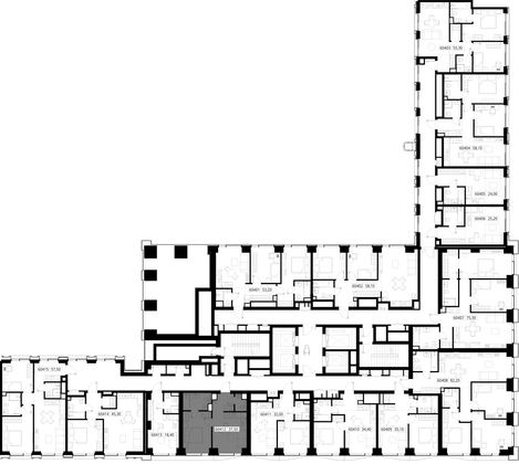 Продажа 1-комнатной квартиры 37,5 м², 4/48 этаж