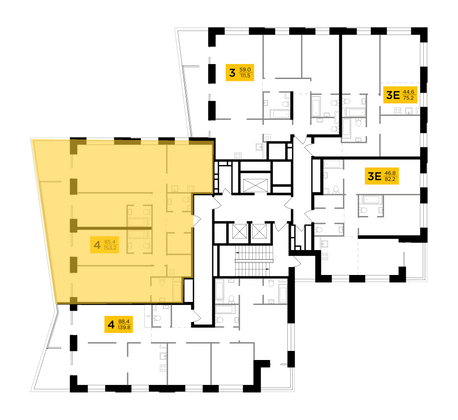 Продажа 4-комнатной квартиры 153,2 м², 18/19 этаж