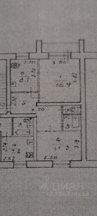 Продажа 2-комнатной квартиры 52 м², 4/5 этаж