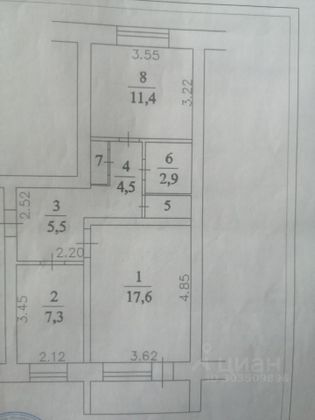 Продажа 2-комнатной квартиры 51,4 м², 5/6 этаж