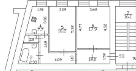 Продажа 2-комнатной квартиры 60 м², 6/6 этаж