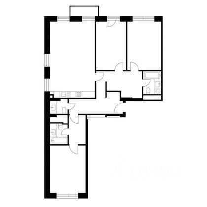 Продажа квартиры со свободной планировкой 127,2 м², 2/16 этаж