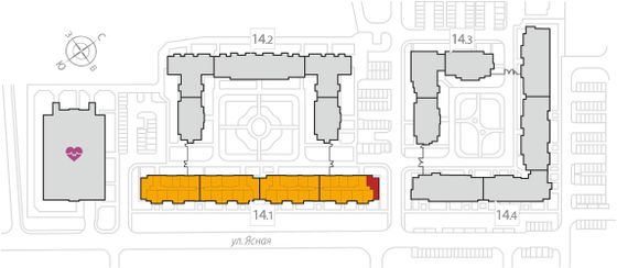 64,6 м², 2-комн. квартира, 3/8 этаж