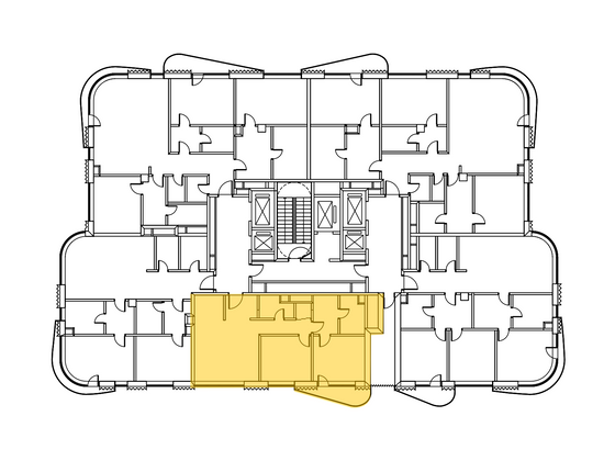 Продажа 2-комнатной квартиры 85,6 м², 2/14 этаж