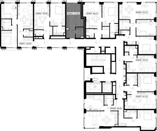 Продажа квартиры-студии 21,8 м², 4/14 этаж