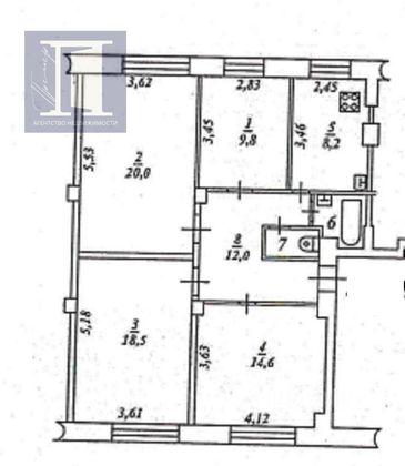 Продажа 4-комнатной квартиры 86,9 м², 5/5 этаж