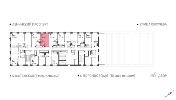 Продажа квартиры-студии 24,1 м², 28/58 этаж