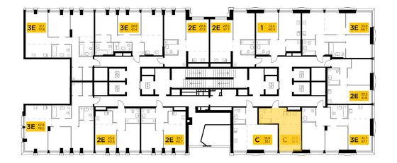 Продажа квартиры-студии 26,4 м², 5/32 этаж