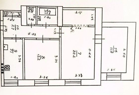 Продажа 3-комнатной квартиры 66,2 м², 4/4 этаж