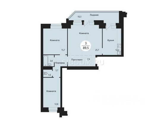 Аренда 3-комнатной квартиры 84 м², 7/10 этаж