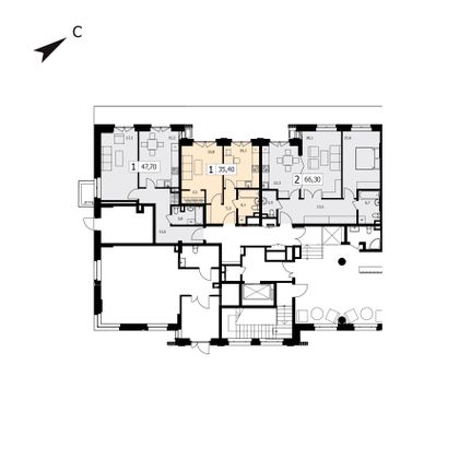 35,4 м², 1-комн. квартира, 1/9 этаж