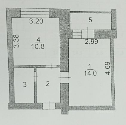 Продажа 1-комнатной квартиры 32,3 м², 9/10 этаж