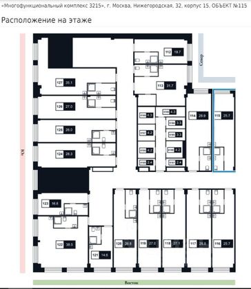 Продажа квартиры-студии 25,7 м², 1/8 этаж