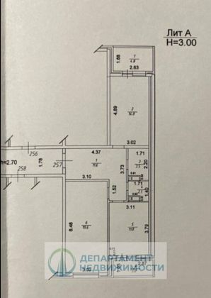 Продажа квартиры со свободной планировкой 65 м², 6/18 этаж