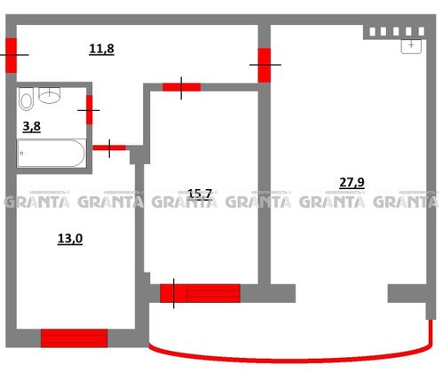 Продажа 3-комнатной квартиры 73 м², 20/24 этаж