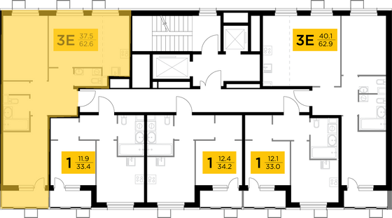 Продажа 3-комнатной квартиры 62,6 м², 7/10 этаж