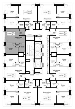 Продажа 1-комнатной квартиры 37,6 м², 27/30 этаж