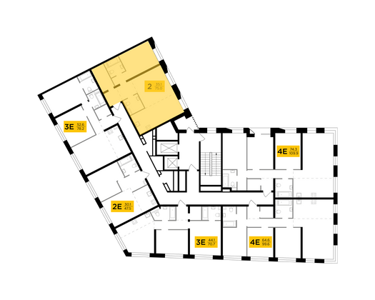 Продажа 2-комнатной квартиры 75 м², 3/16 этаж