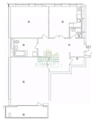 Аренда 2-комнатной квартиры 122 м², 10/12 этаж