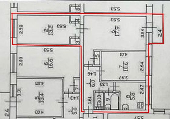 Продажа 3-комнатной квартиры 57,9 м², 6/9 этаж