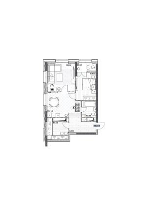 Продажа 2-комнатной квартиры 65,6 м², 10/24 этаж