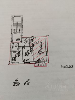 Продажа 1 комнаты, 18 м², 5/5 этаж