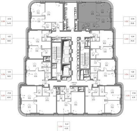 Продажа 2-комнатной квартиры 53,6 м², 31/53 этаж