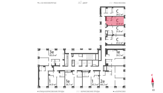 Продажа квартиры-студии 22,6 м², 3/52 этаж