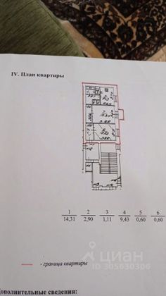 Продажа 2-комнатной квартиры 57 м², 3/5 этаж