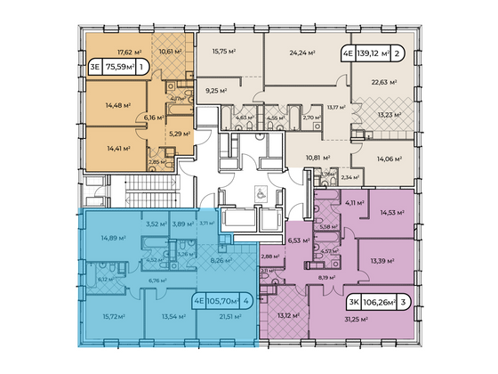 Продажа 3-комнатной квартиры 102,3 м², 10/13 этаж