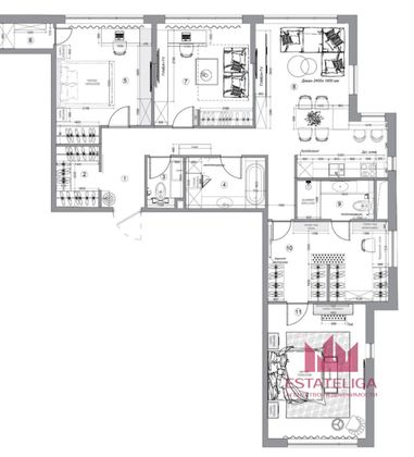 Продажа 4-комнатной квартиры 117 м², 30/35 этаж