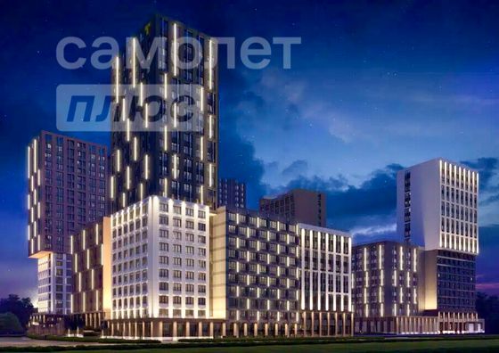 Продажа квартиры-студии 59,7 м², 11/20 этаж