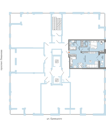 Продажа 2-комнатной квартиры 57 м², 10/14 этаж