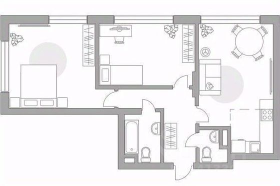 Продажа 3-комнатной квартиры 66,1 м², 2/23 этаж