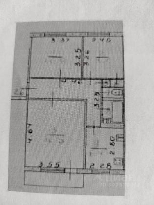 Продажа 3-комнатной квартиры 54,2 м², 1/5 этаж