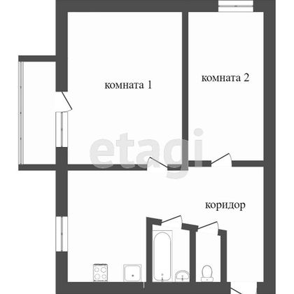 Продажа 2-комнатной квартиры 48,5 м², 3/5 этаж