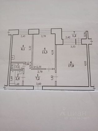Продажа 2-комнатной квартиры 48,5 м², 9/9 этаж