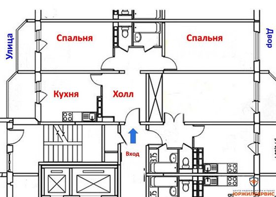 Продажа 2-комнатной квартиры 58,4 м², 13/17 этаж