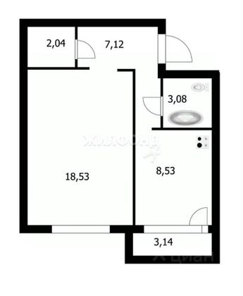 Продажа 1-комнатной квартиры 39,4 м², 3/17 этаж
