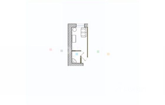 Продажа квартиры-студии 15,7 м², 2/5 этаж