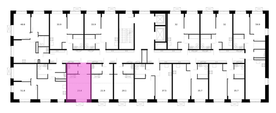 Продажа квартиры-студии 23,8 м², 10/10 этаж