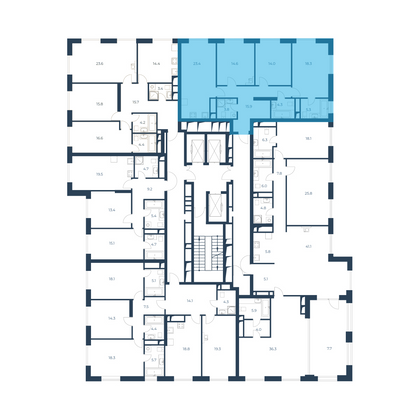 Продажа 3-комнатной квартиры 98,9 м², 21/21 этаж