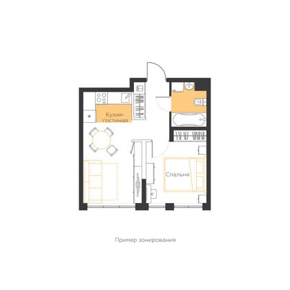 Продажа 1-комнатной квартиры 34,1 м², 5/5 этаж