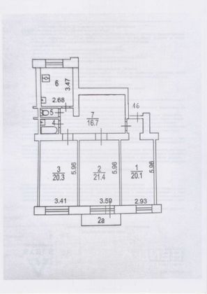 Продажа 3-комнатной квартиры 93,5 м², 4/8 этаж