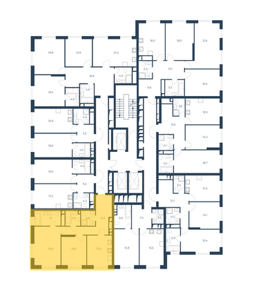 Продажа 2-комнатной квартиры 74 м², 13/21 этаж