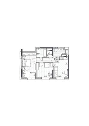 Продажа 2-комнатной квартиры 61,8 м², 7/24 этаж